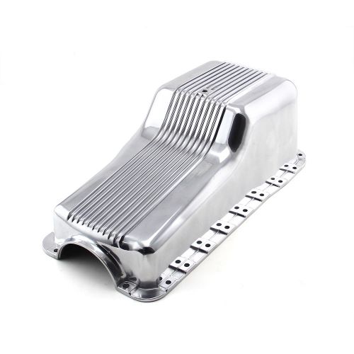 Ford sb 289 302 windsor 1965-87 front sump polished aluminum oil pan