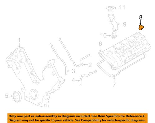 Lincoln ford oem navigator valve timing covers-valve cover grommet 7l1z6c519a