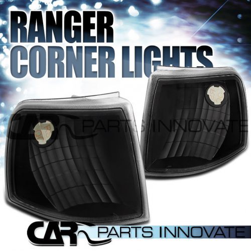 1993-1997 ford ranger black clear corner turn signal park lights