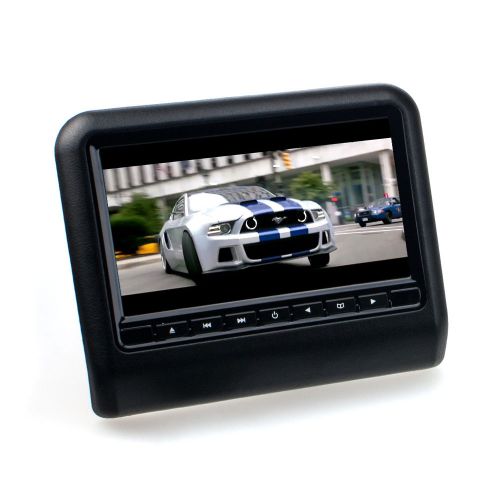 9 17.8 cm tft lcd headrest monitor dvd player usb sd car universal black &#034;