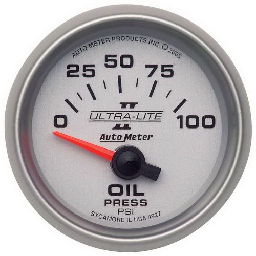 Auto meter 4927 ultra-lite ii; electric oil pressure gauge