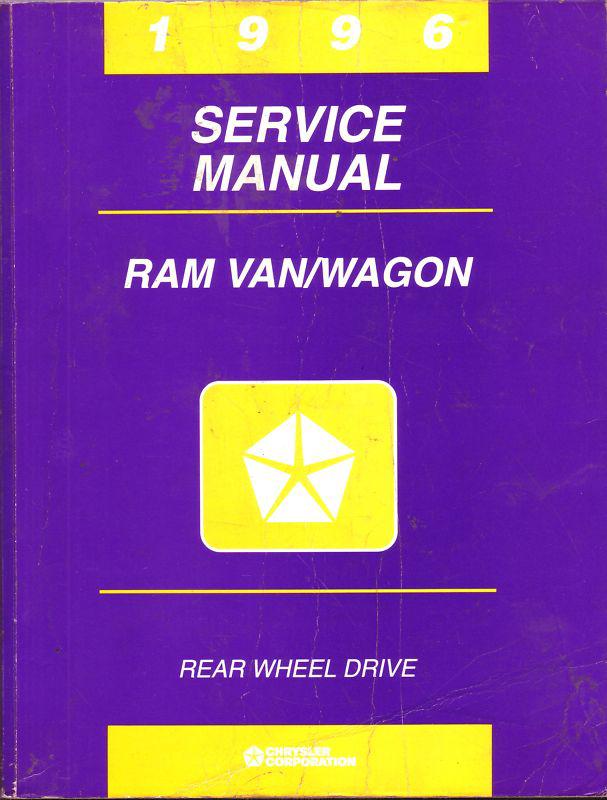 1996 dodge ram van/wagon service manual set (2)   