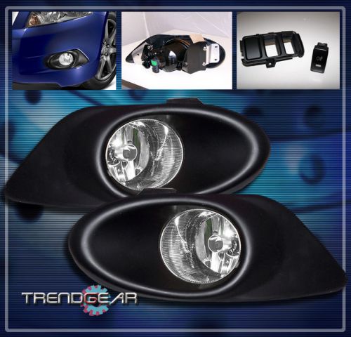 08 09 10 honda accord 4dr ex ex-l lx lx-p jdm bumper fog light lamp w/oem switch