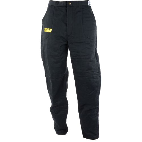 Jegs performance products 6011 black triple layer pants medium boot cuffs