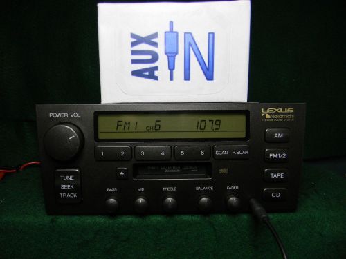 Lexus nakamichi ls400 tape cassette radio aux mp3 ipod input 86120-50570 n012