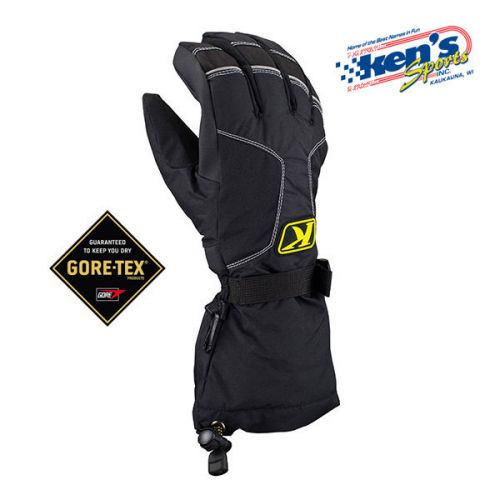 Klim black klimate gore-tex winter snowmobile gloves (non-current), 3239-002-000