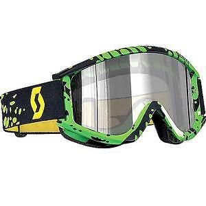 Scott usa recoil xi pro mx/offroad goggles throttle green/chrome lens