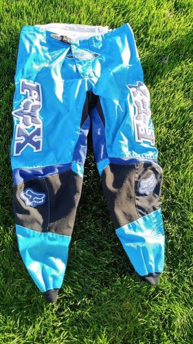 Excellent fox 360 racing kevlar pants blue black atv motorcycle men&#039;s size 40w
