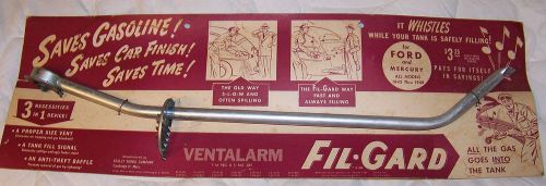 1942 to 1948 ford mercury fil gard on nice graphics card wall hanger nos