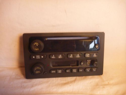 03-05 gm chevrolet gmc tahoe yukon radio cassette cd face plate 15104156 kc88