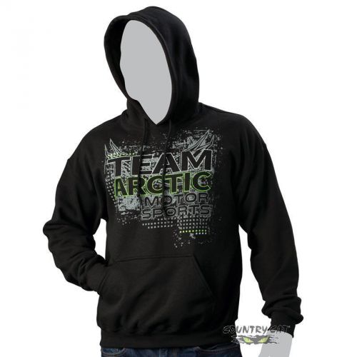 Arctic cat men&#039;s team motorsports hoodie sweatshirt pullover - black - 5269-66_