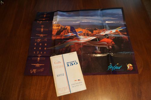 1972 cessna 150 owners and fold out cessna poster