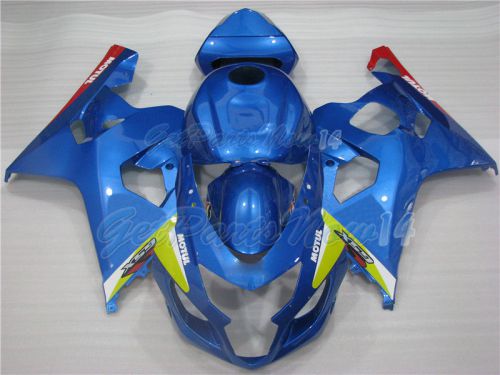 Fit for suzuki 04-05 gsxr 600 750 k4 injection mold fairing plastics set blue a3