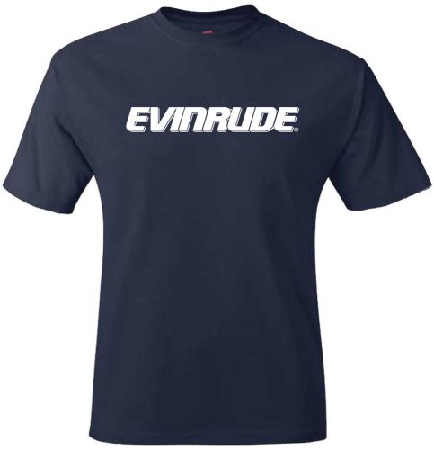 Evinrude e-tec outboards navy short sleeve t-shirt