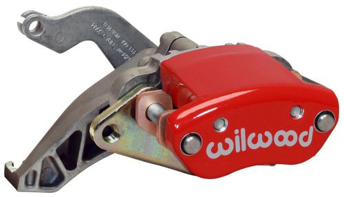 Wilwood mc4 mechanical parking brake caliper,red,0.81&#034; wide discs,left-side