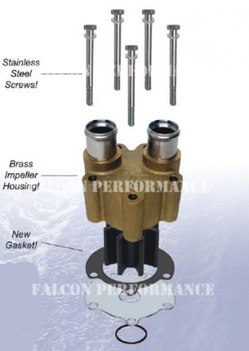 Glm 12088 brass raw sea water pump repair kit for mercruiser 47-807151a14
