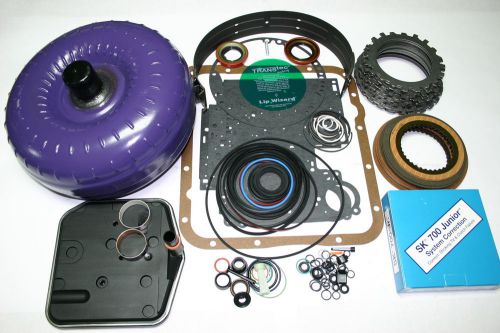 700r4 rebuild kit torque converter transgo sk-700jr shift kit overhaul 1987-1993