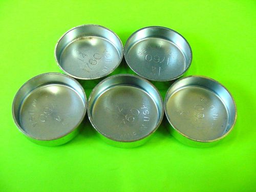 Fit ford 5pk 1-3/4&#034; freeze expansion plugs zinc plated steel engine cylinder nos