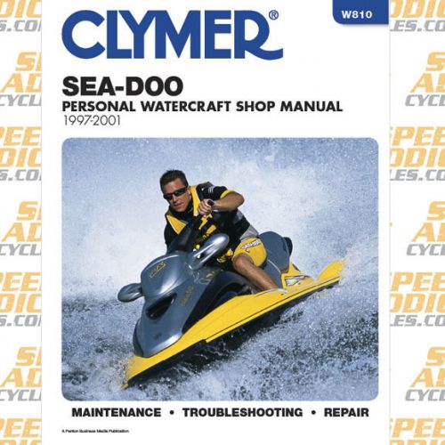 Clymer w810 service shop repair manual sea-doo water vehicles 1997-20