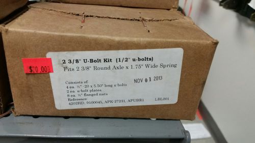 2 3/8&#034; u-bolt kit round axle (1/2&#034; u-bolts)