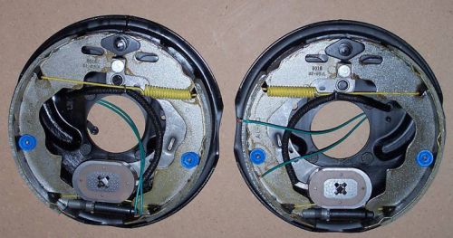 10&#039;&#039; electric trailer drum brake backing plates pair left right side new