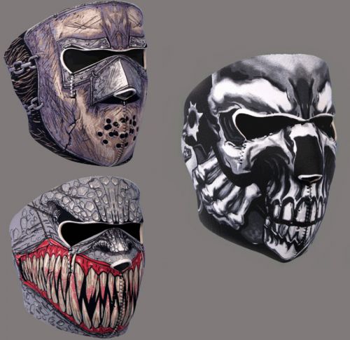 Lot of neoprene full face mask (3 masks) face masks