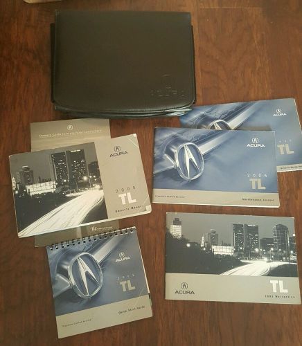 2005 acura tl oem owner&#039;s manual set and case