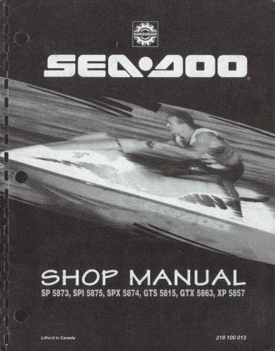 1995 seadoo sp spi xp hx 5880 bombardier shop service repair manual 95 hx cd