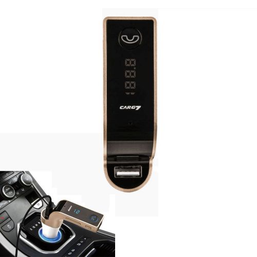 Smart phone blutooth fm transmitter car kit usb charger holder handsfree calling