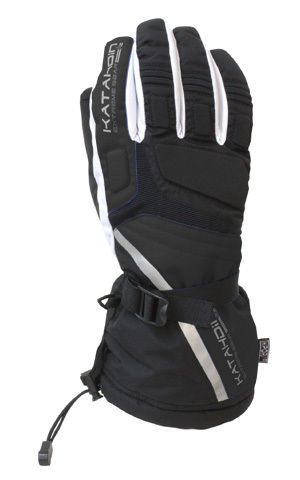 Katahdin cyclone black waterproof cold weather atv snow sports snowmobile glove