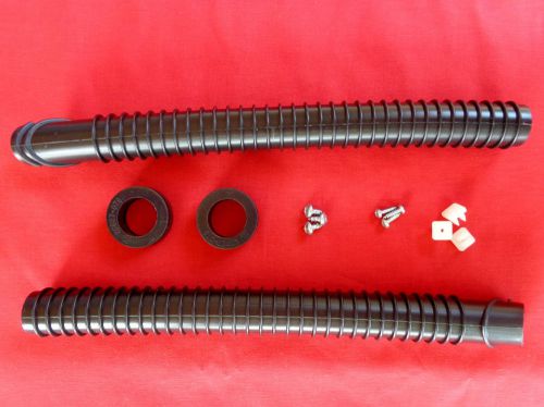 Vw karmann ghia rear hood drain tubes, 9 pc. screw set &amp; grommets, complete kit.