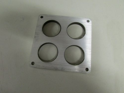 Carburetor spacer 1/2 in thick 4 hole aluminum dominator 4500 dragster drag race