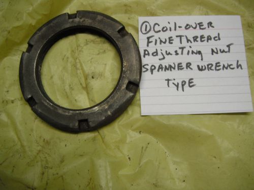 Coil over shock adjusting fine thread nut, spanner wrench type