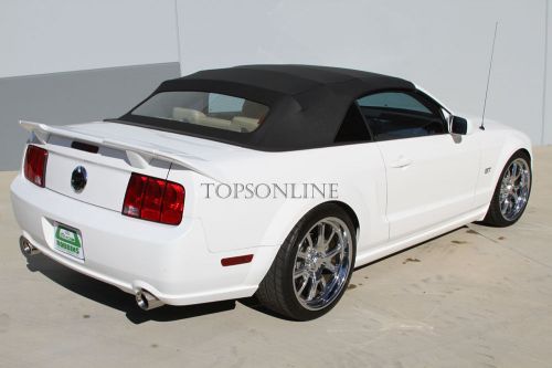 Ford mustang, gt convertible top w/heated glass black haartz twillfast rpc cloth