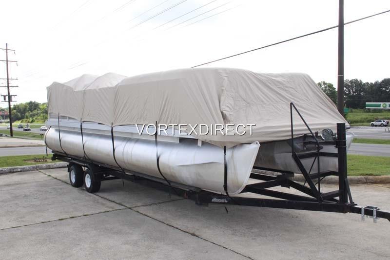 New vortex 23 - 24 ft ultra 3 purpose pontoon boat cover/beige