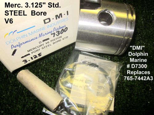 Merc.v6 std. port piston kit &#039;79-&#039;92 135-150hp dmi #d7300 replaces #765-7442a3