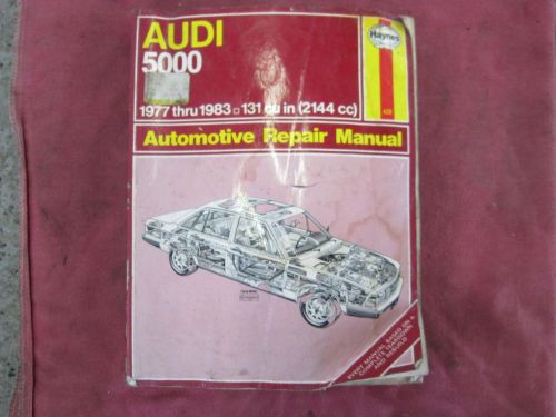Haynes audi 5000 1977-1983 automotive repair manual