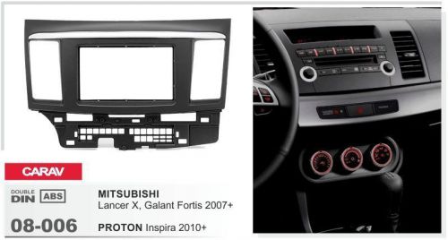 Carav 08-006 2din car radio dash kit panel for mitsubishi lancer Х 2007+