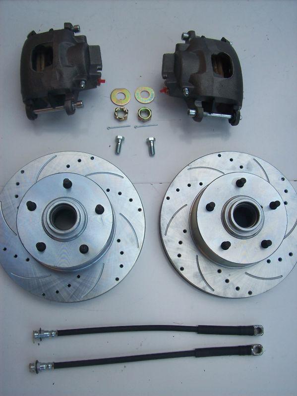 Gm afx body camaro disc brake cross drilled rotors, loaded calipers, lines afxcd