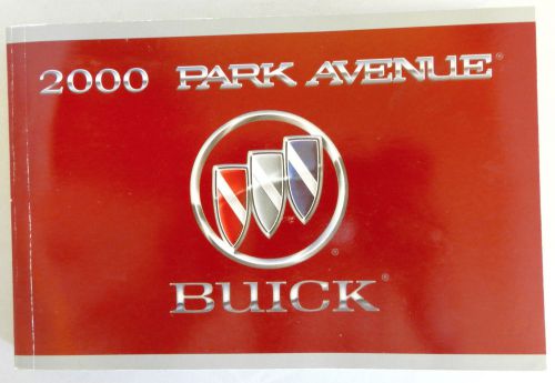 2000 buick park avenue oem owners manual