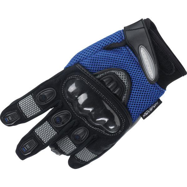 Blue l agv sport mayhem textile glove