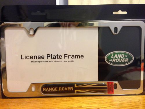 Genuine range land rover license stainless plate frame oem lrn61630