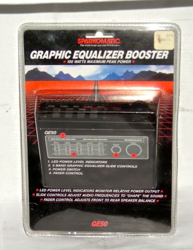 Vintage Old School Sparkomatic GE-50 Graphic Equalizer Booster, New, Old stock, US $29.95, image 1