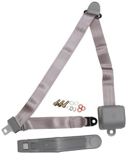 Allstar performance all98116 gray three-point retractable seat belt