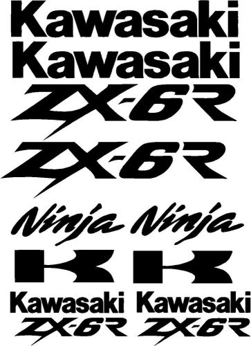 Buy Kawasaki Ninja Zx 6r Vinyl Decal Sticker Graphics Kit Set In Miami