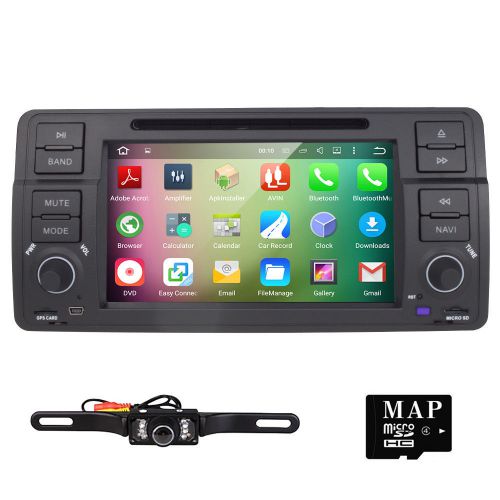 Cam+android 5.1 quad-core gps stereo for bmw e46 m3 320 325 car dvd radio player