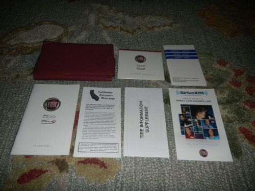 2012 fiat 500 500c owners manual set + free shipping