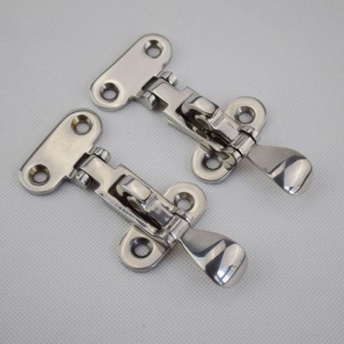 Lots of 2 locker hatch anti-rattle latch fastener clamp-4 3/8&#034; stainless steel