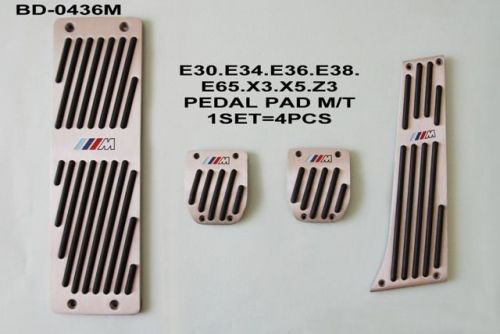 ///m aluminum manual pedal set for bmw e30 e34 e36 e38 e39 e65 x3 x5 z3 m3
