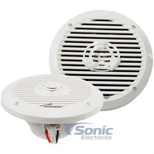 Audiopipe apsw-6032 100w rms 6.5&#034; 2-way coaxial marine stereo speakers